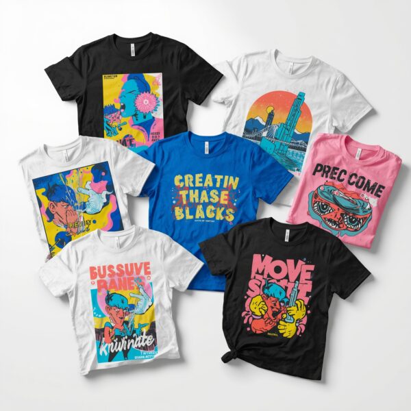 🧢 Premium T-Shirt Design Bundle – Creative Art Edition