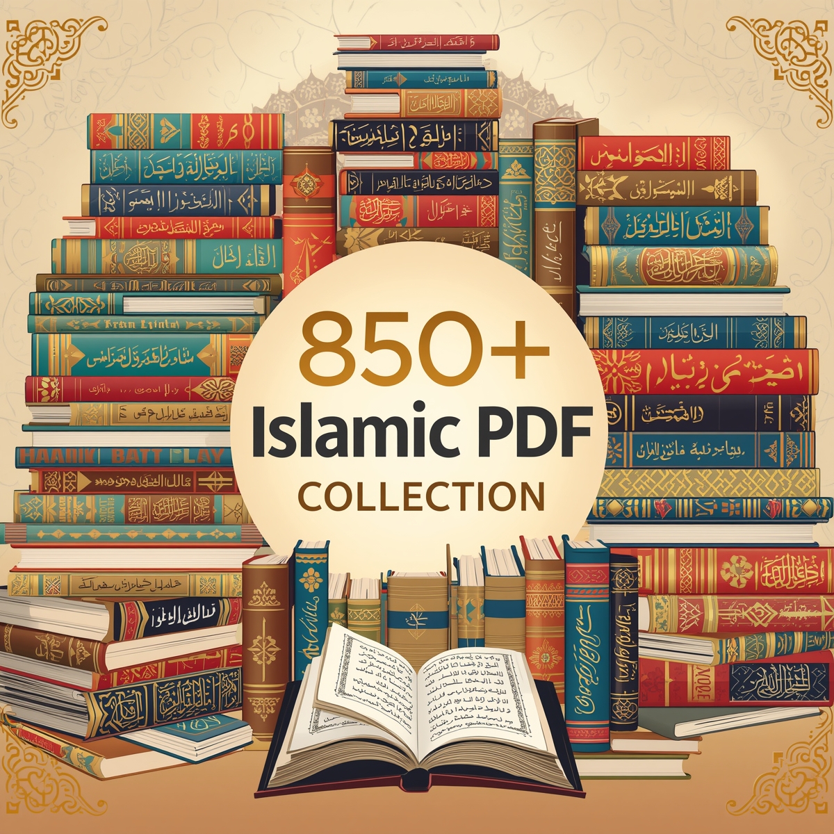 ইসলামিক বিষয়বস্তু নিয়ে ৮৫০টিরও বেশি পিডিএফ